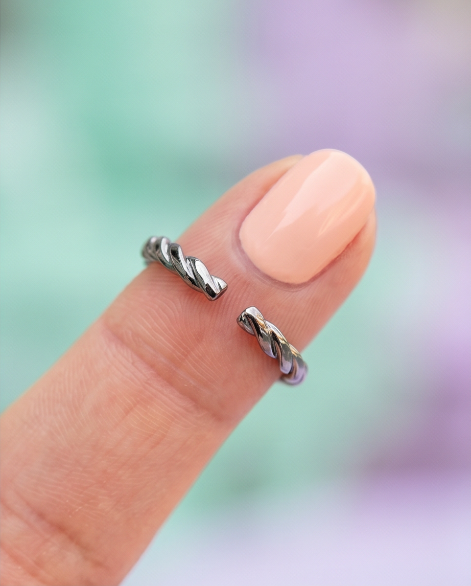 Anillo Trenzado Plateado