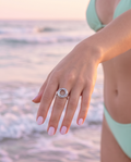 Anillo Círculos Plateado