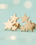 Pendiente Estrella Dorado