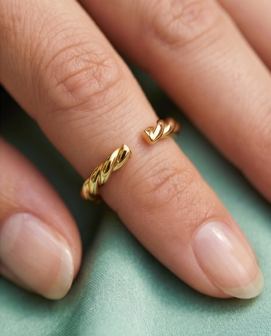 Anillo Trenzado Dorado
