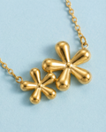 Collar Flores Dorado