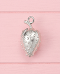 Charm Fresa Plateado