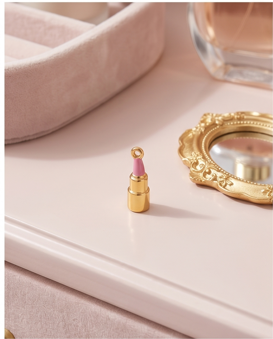 Charm Labial Rosa Dorado