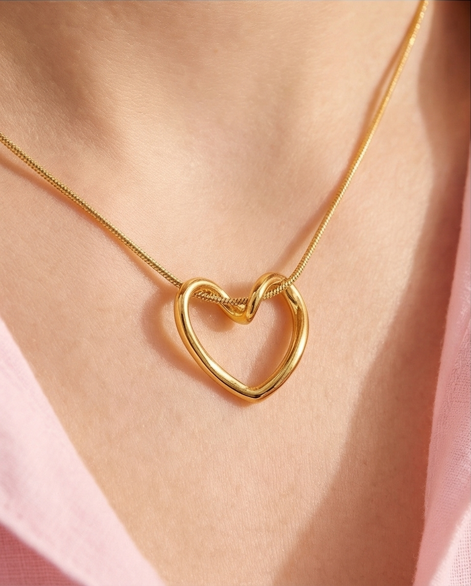 Collar Corazón Dorado