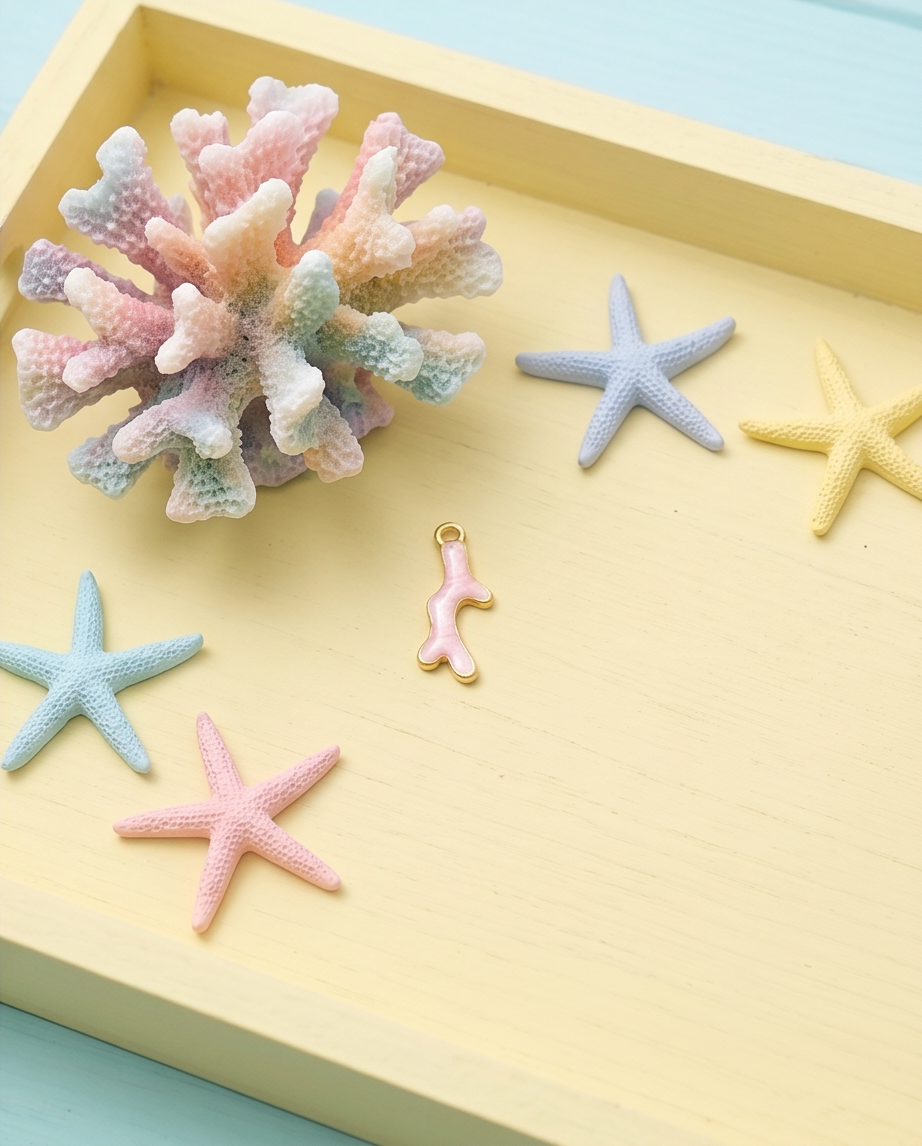 Charm Coral Rosa