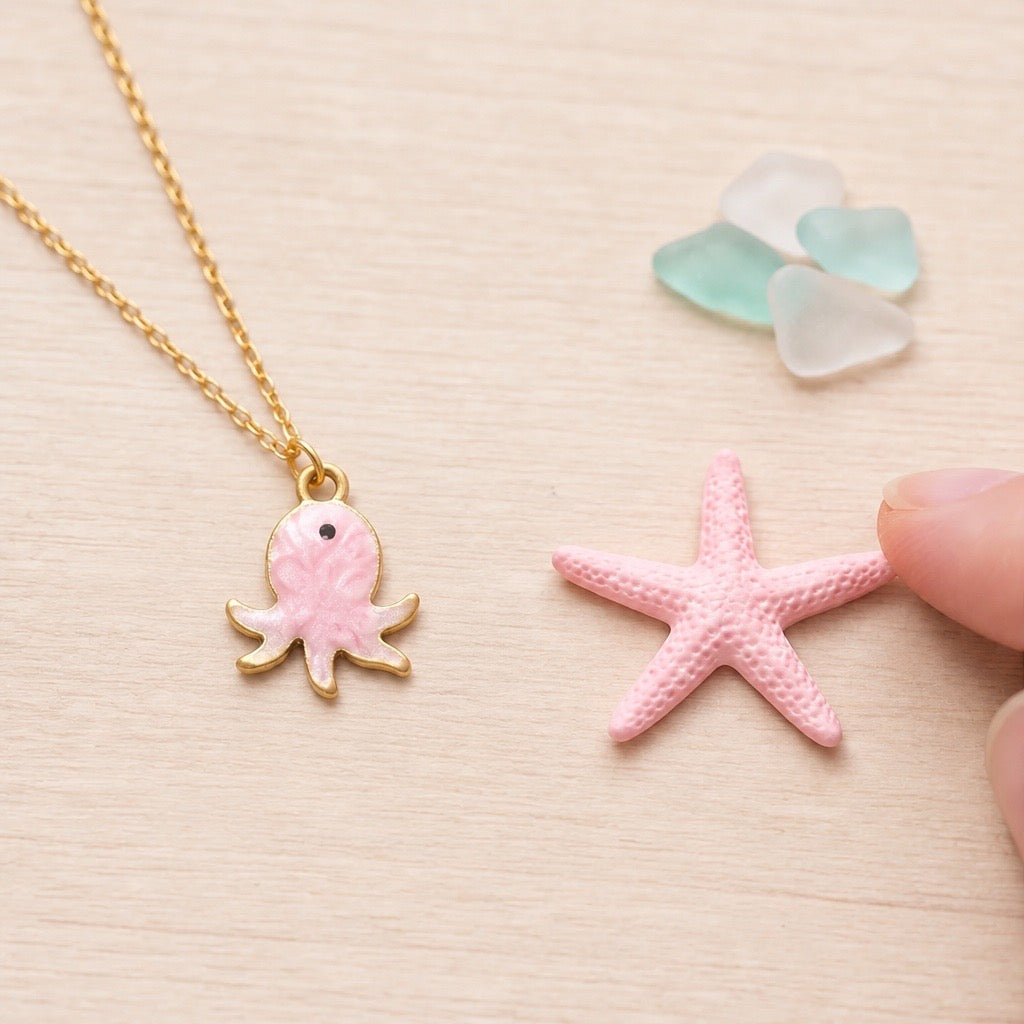 Charm Pulpo Rosa