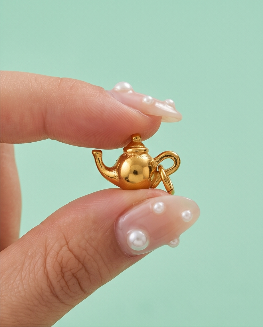 Charm Tetera Dorado