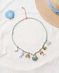 Collar Cuerda Turquesa Charms Mar