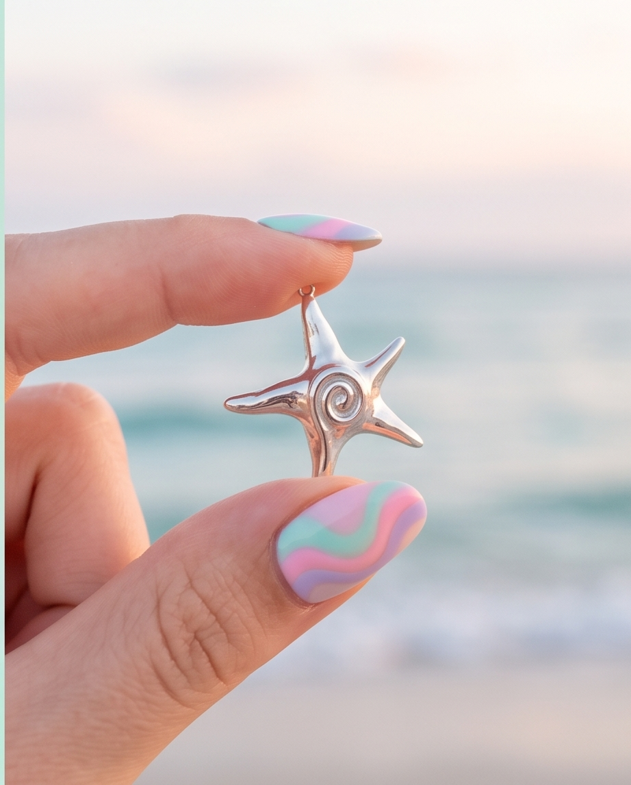 Charm Estrella Plateado