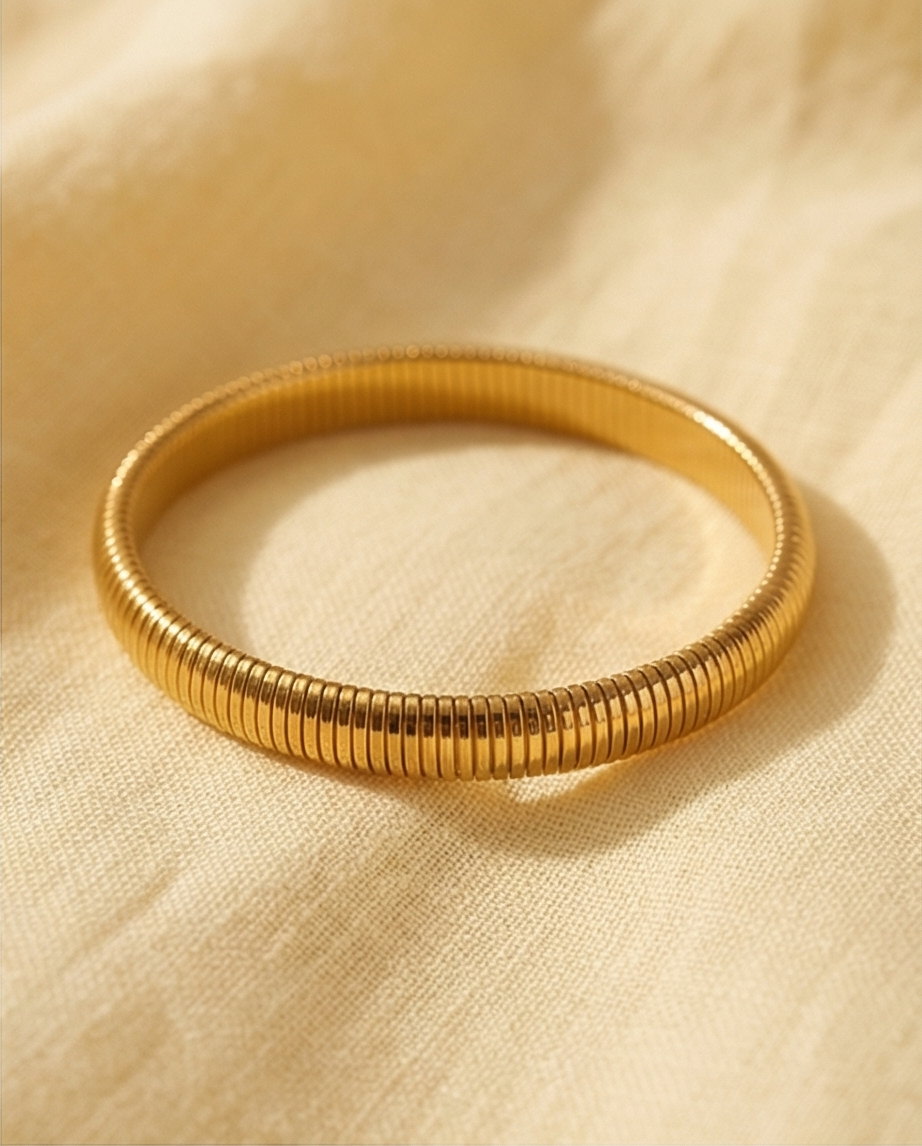 Pulsera Brazalete Dorado