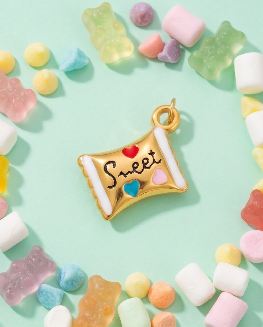 Charm Caramelo Dorado