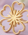 Pendiente Flor Dorado