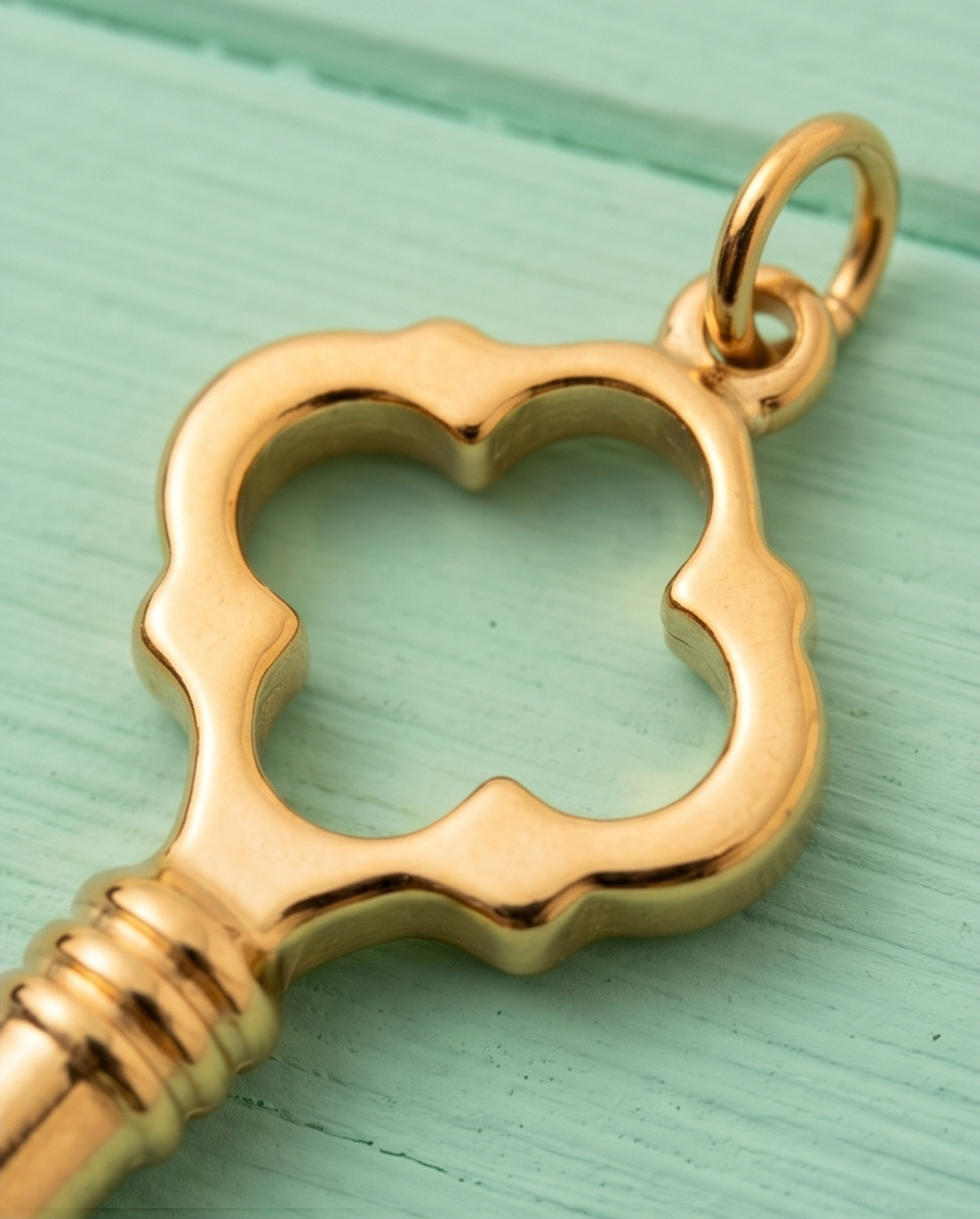 Charm Llave Dorado