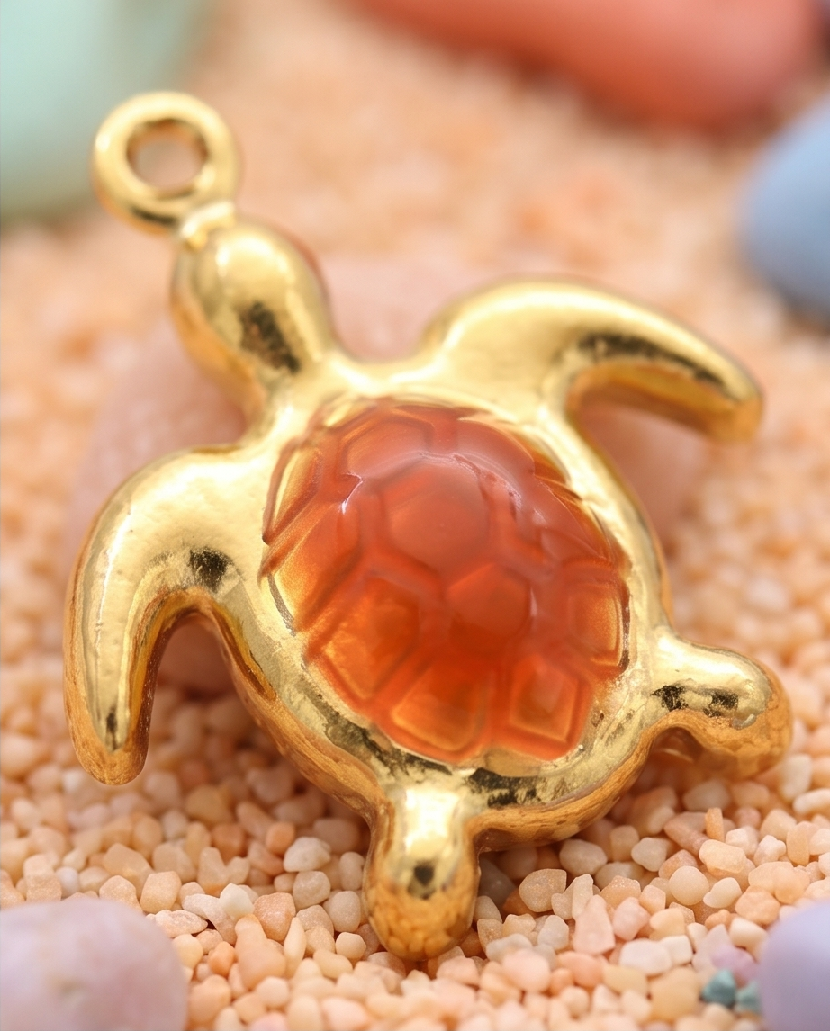 Charm Tortuga Dorado
