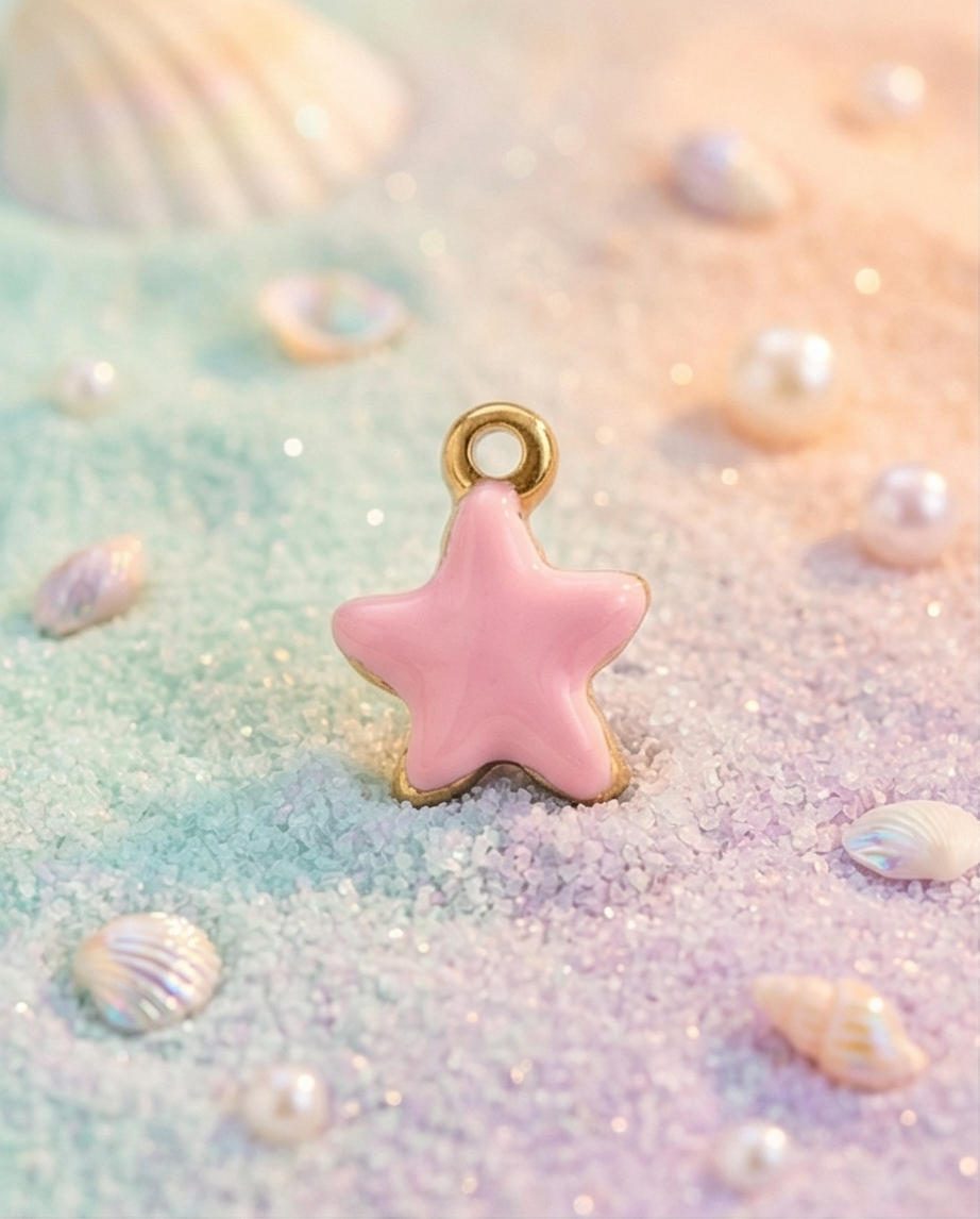 Charm Estrella Rosa