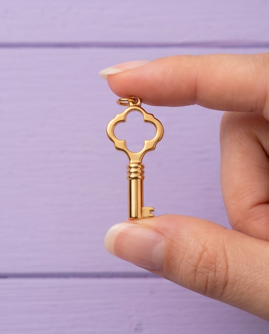 Charm Llave Dorado