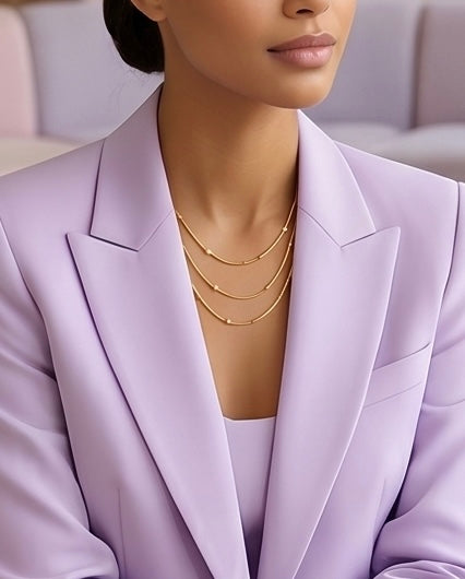 Collar Triple Dorado