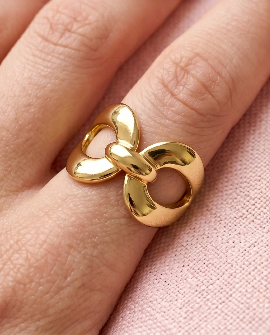 Anillo Lazo Dorado