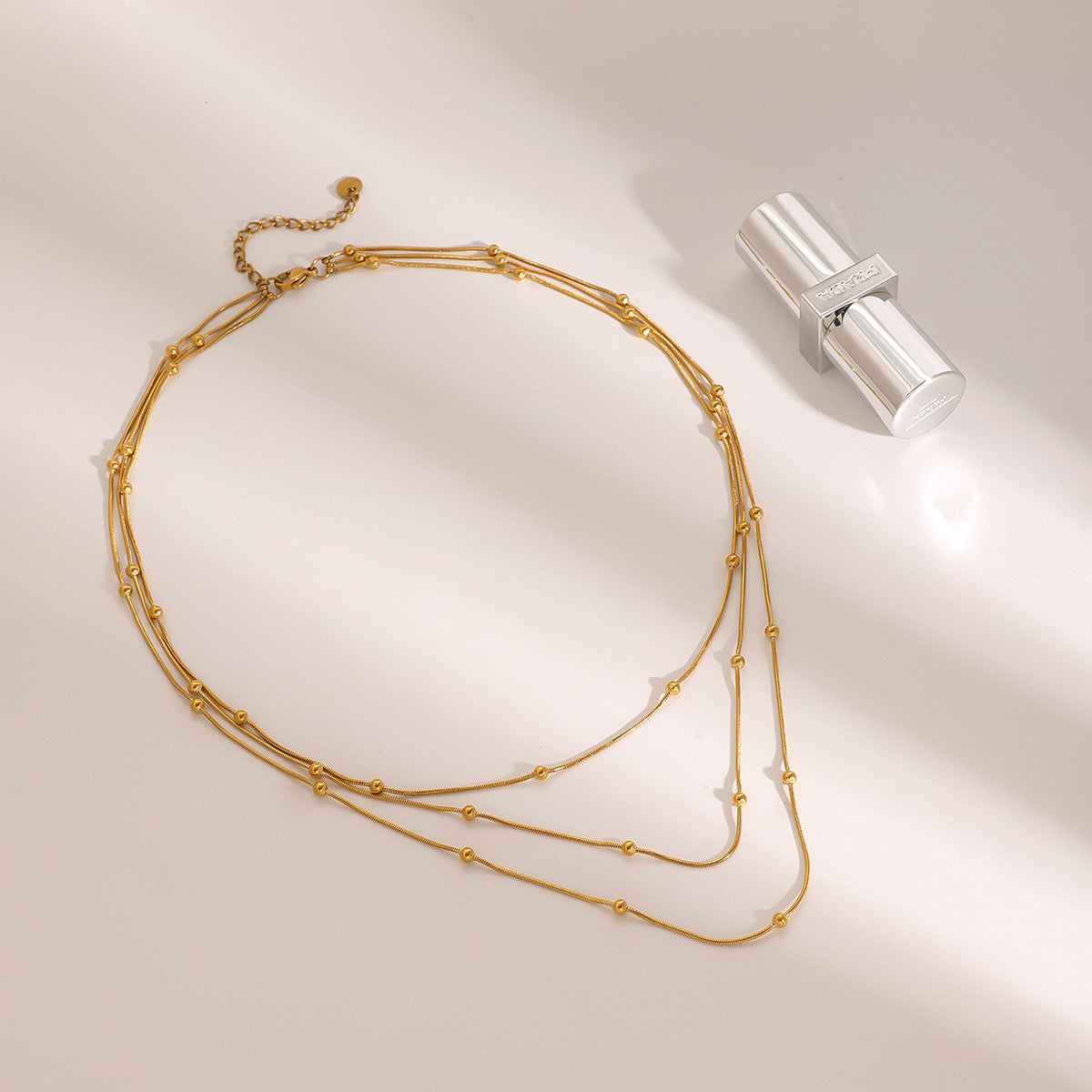Collar Triple Dorado