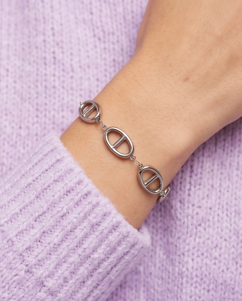 Pulsera Personalizable Plateado