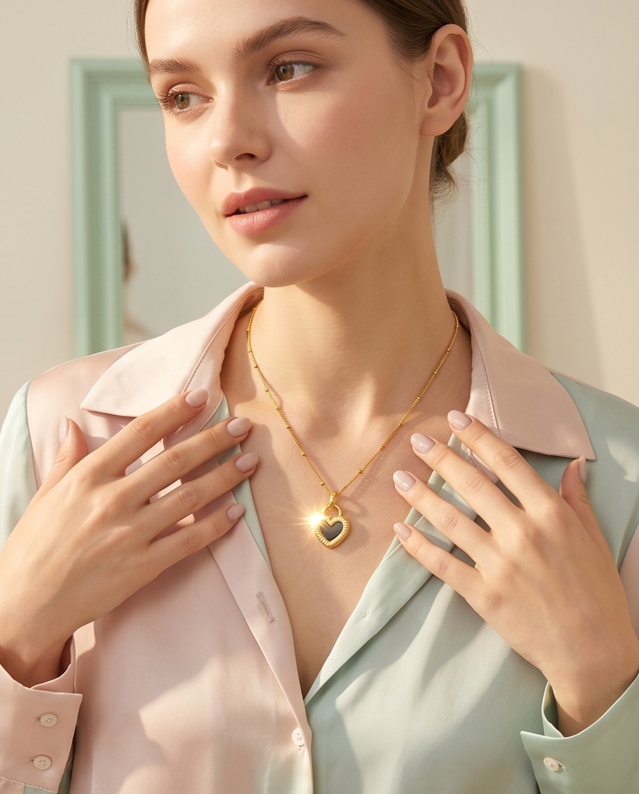 Collar Corazón Dorado
