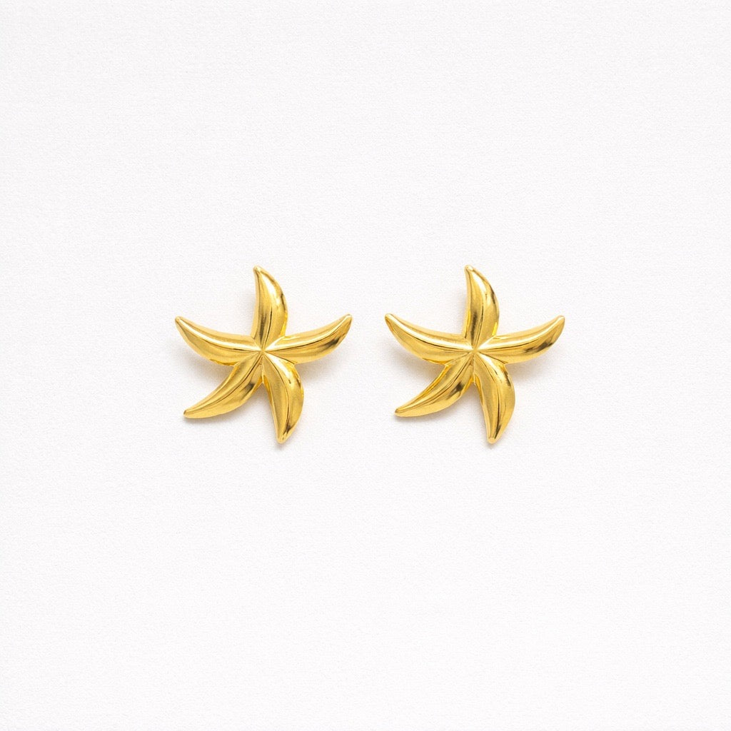 Pendiente Estrella Dorado