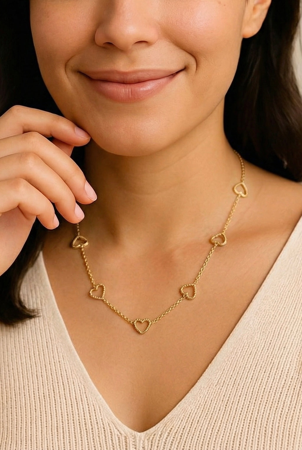 Collar Corazones