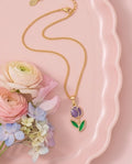 Collar Tulipán Morado