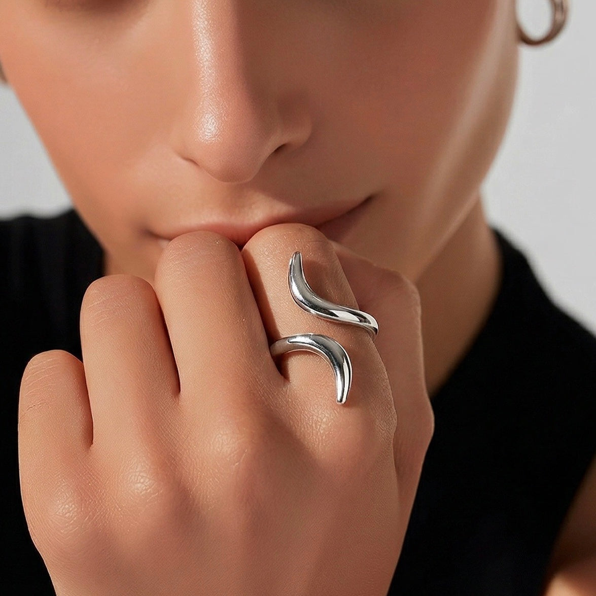 Anillo Plateado
