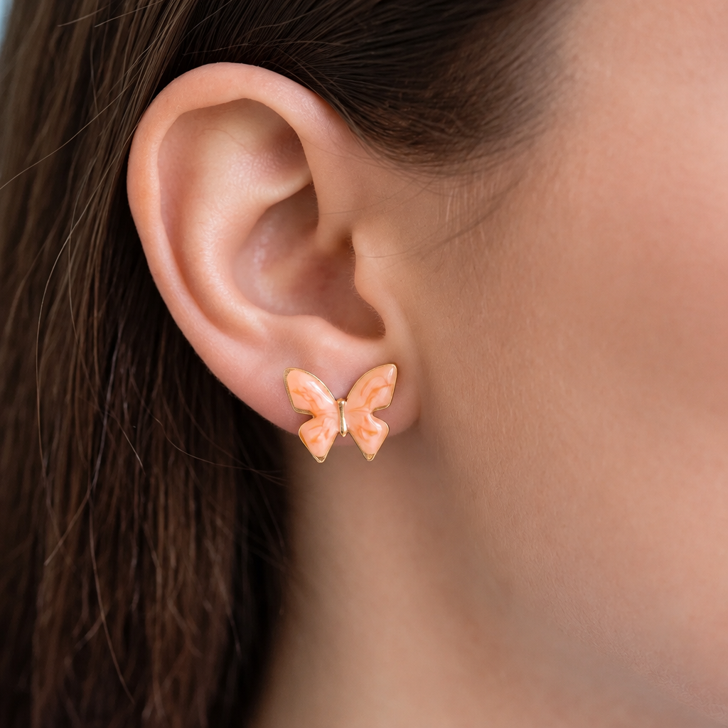 Pendientes Mariposa Coral