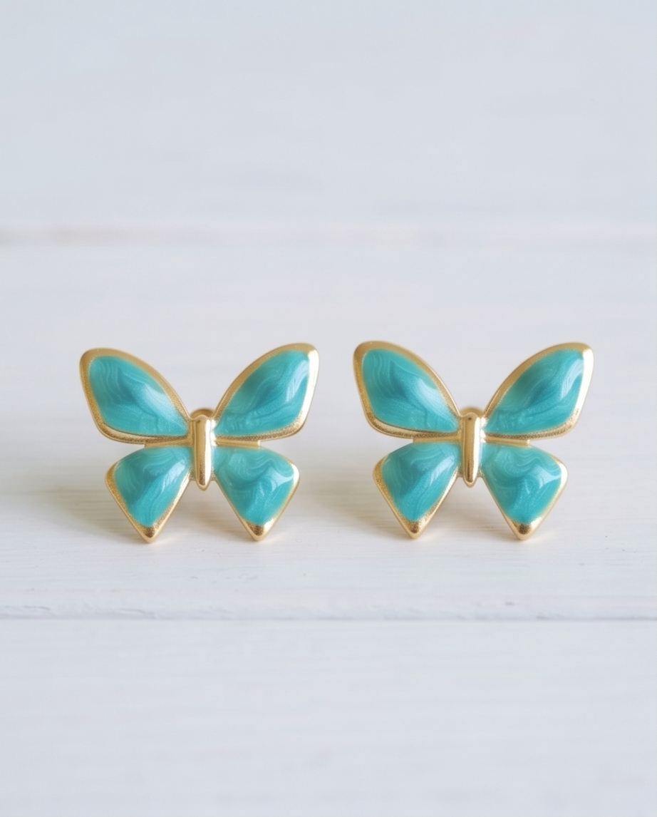 Pendientes Mariposa Turquesa
