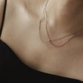 Collar Doble Plateado
