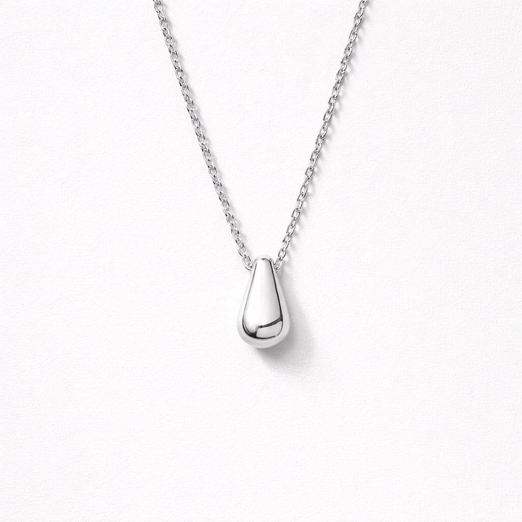 Collar Gota Plateado