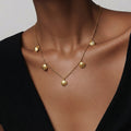 Collar Conchas Dorado
