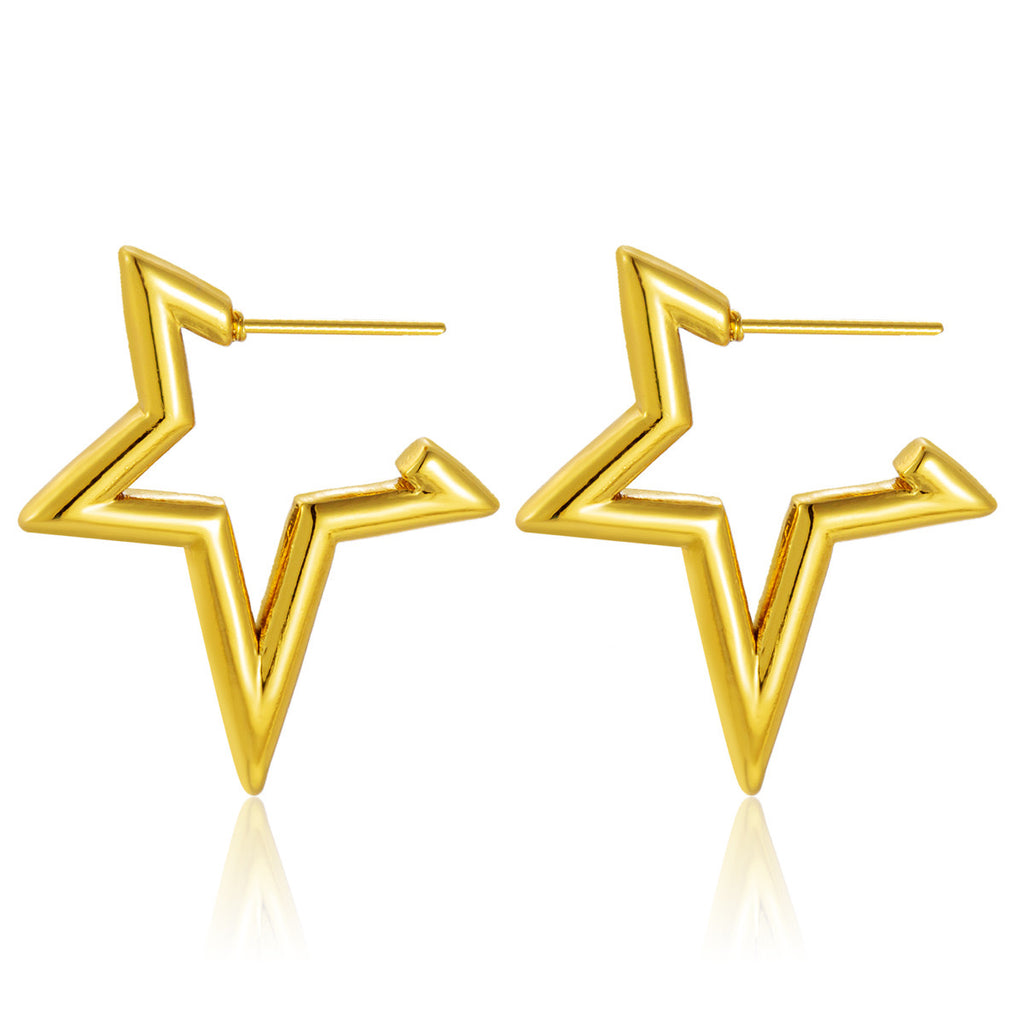Pendiente Estrella Dorado