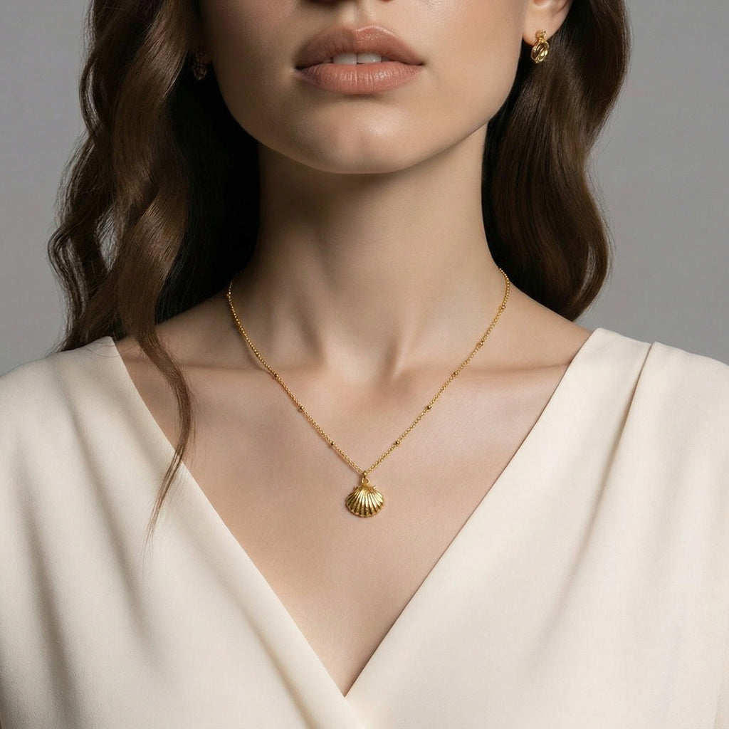 Collar Concha Dorado