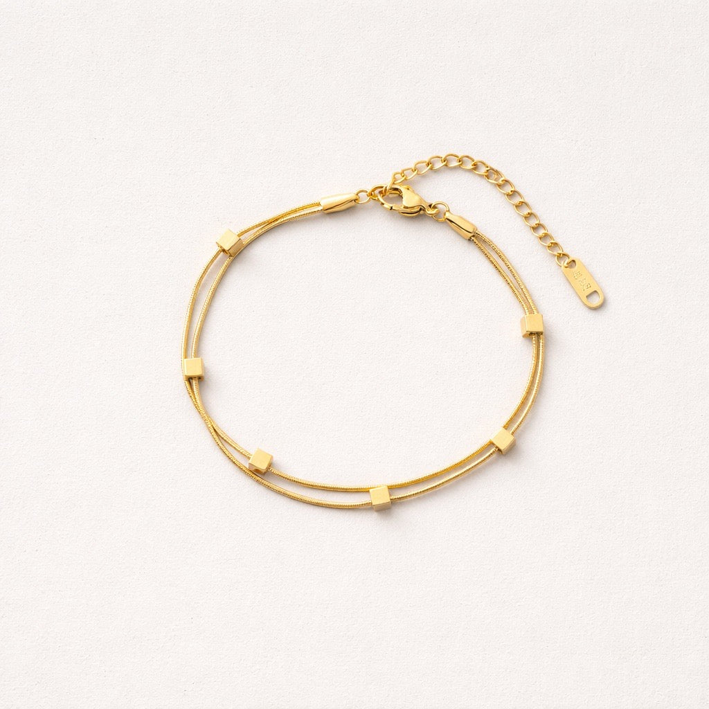Pulsera Doble Cubos