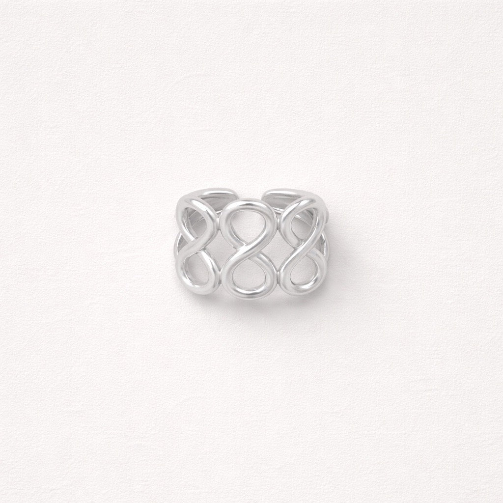 Anillos Infinito Plateado
