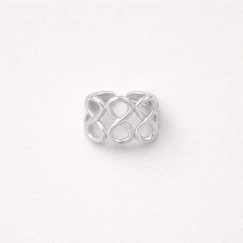 Anillos Infinito Plateado