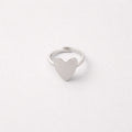 Anillo Corazón Plateado