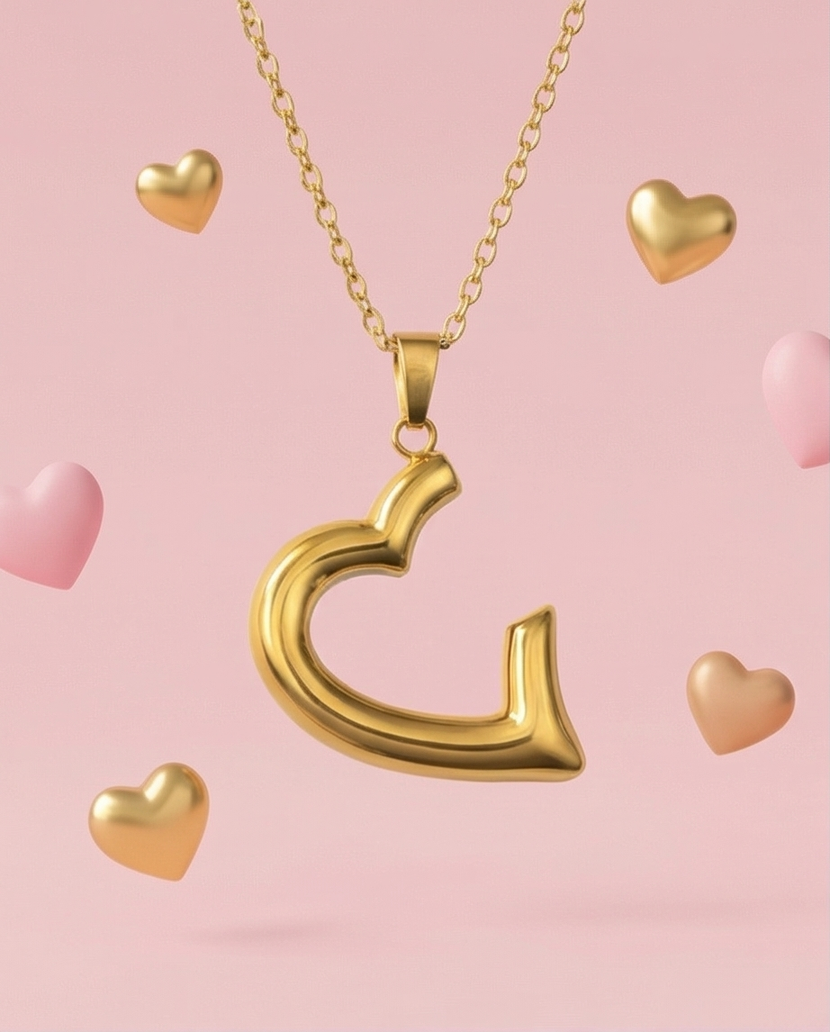 Collar Medio Corazón