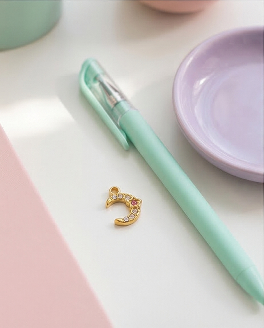 Charm Luna Brillo Rosa