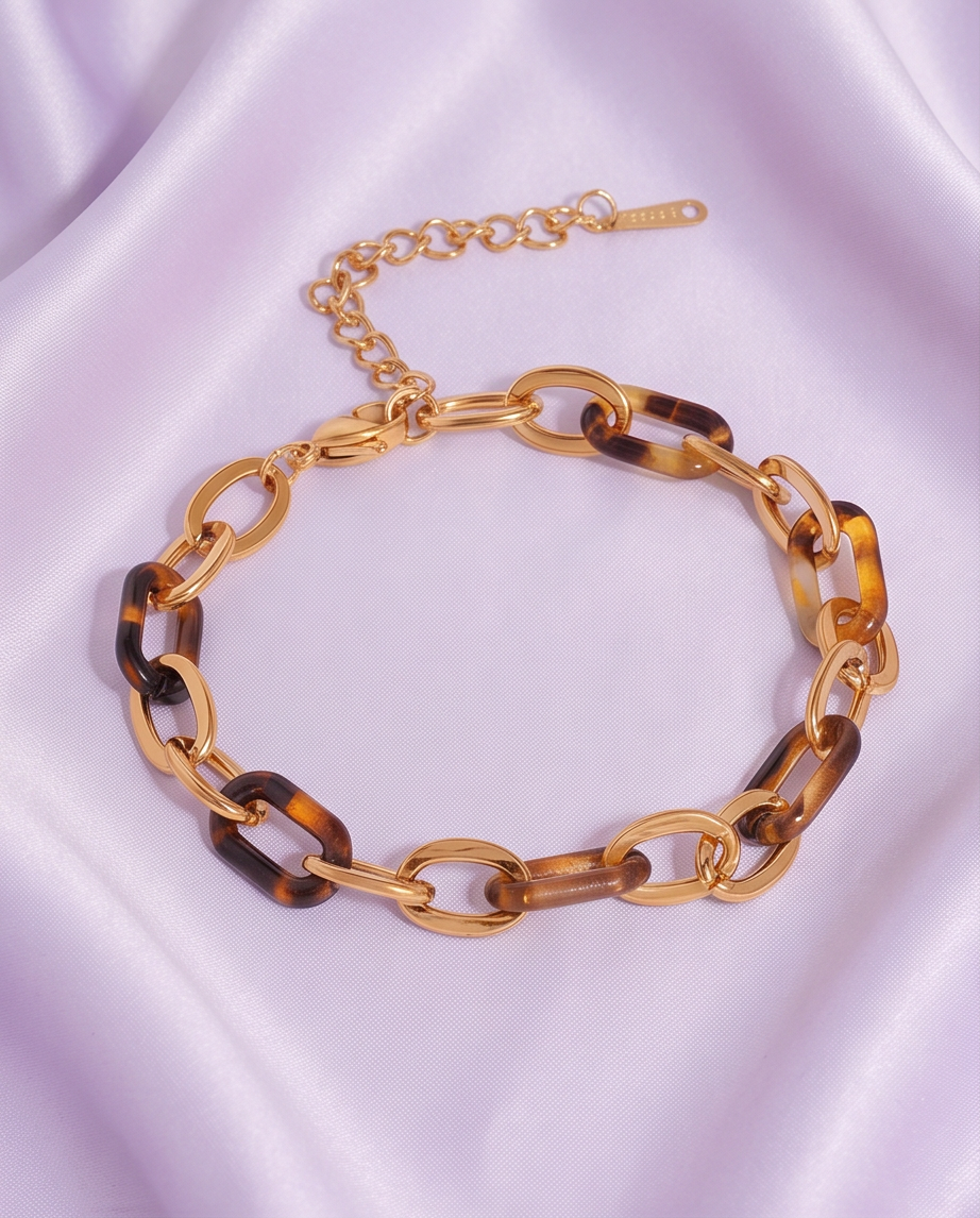 Pulsera Carey Dorado
