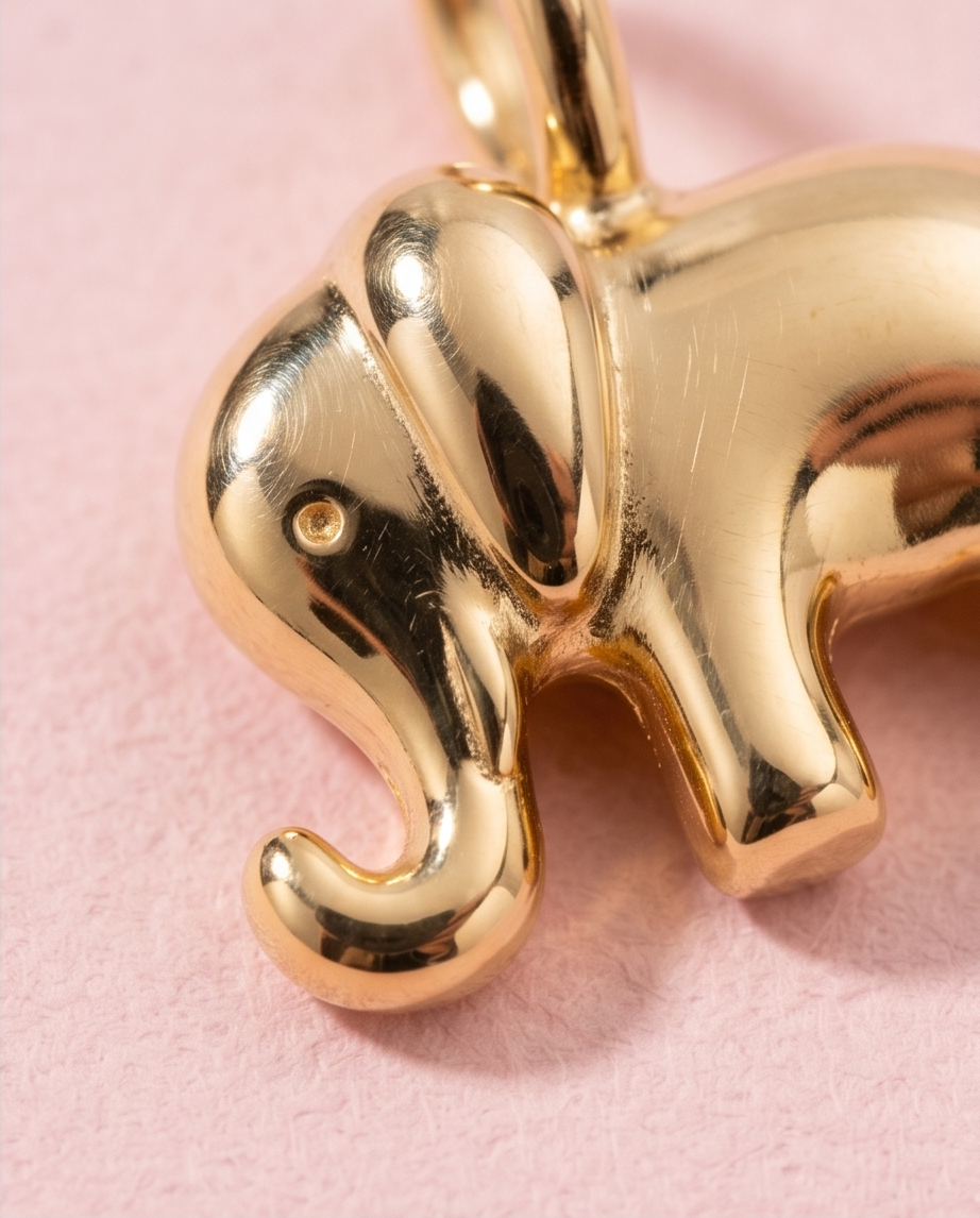 Charm Elefante Dorado